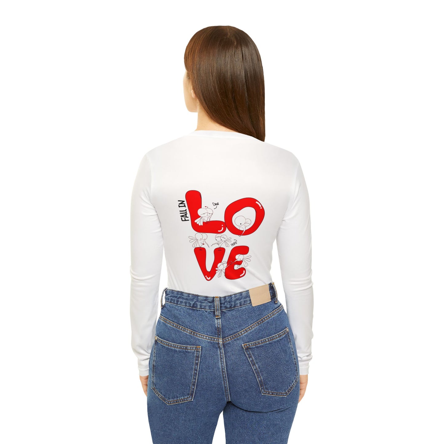 Valentine's Day Love Highland Cow Long Sleeve V-Neck Shirt