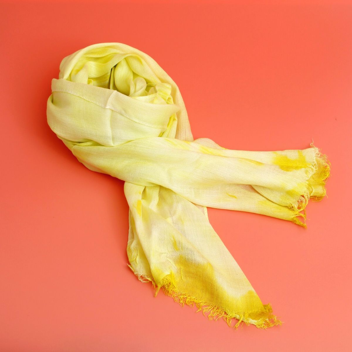 Lightweight Yellow Long Scarf