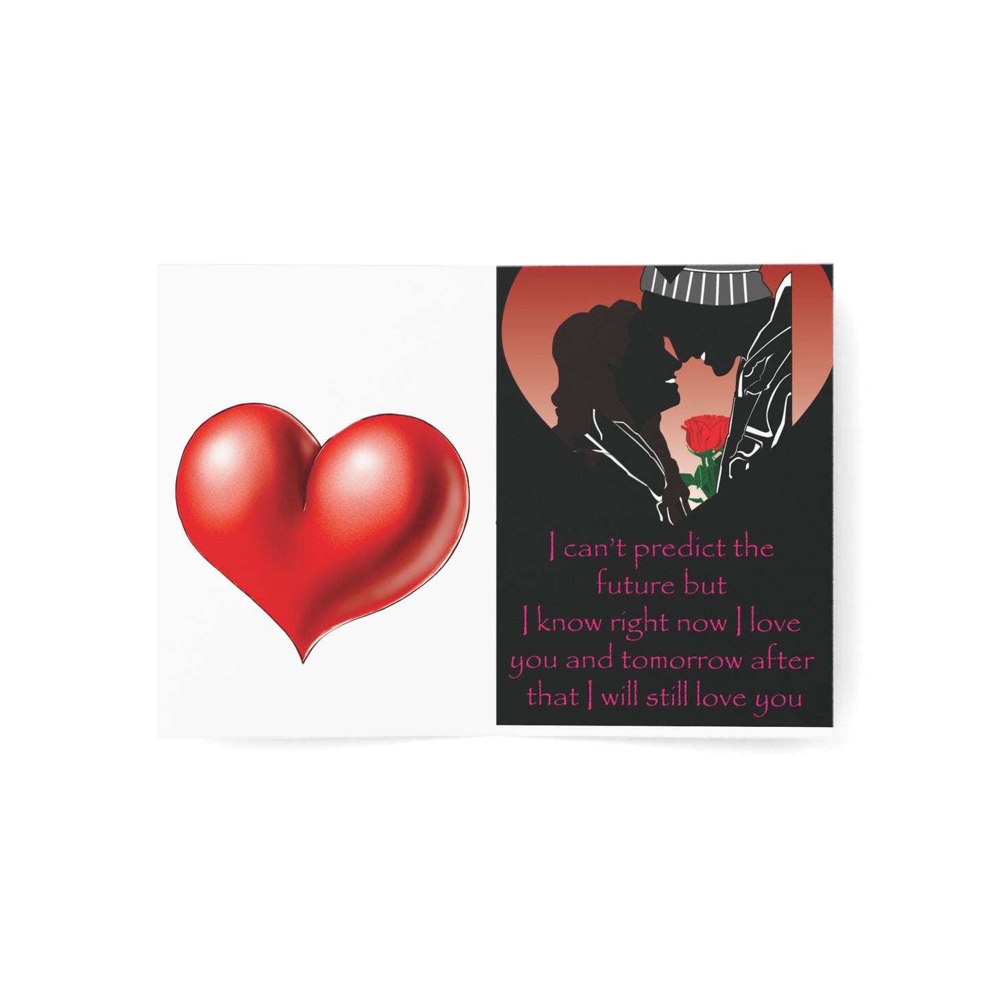 Cute Illustrated Greeting Cards for Valentine's Day - 1, 10, 30, or 50 pcs