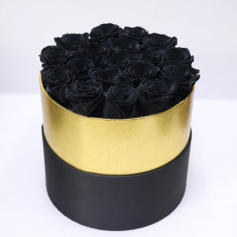 Preserved Flower Rose Hug Bucket Christmas Gift Box