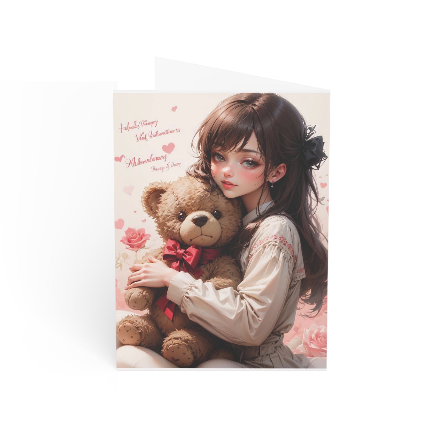 Cute Illustrated Greeting Cards for Valentine's Day - 1, 10, 30, or 50 pcs