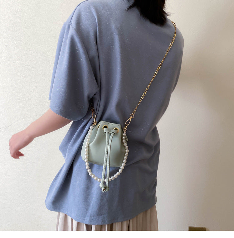 Vintage pearl crossbody bag