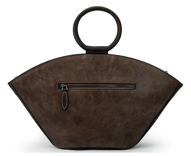 Vintage leather one-shoulder bag