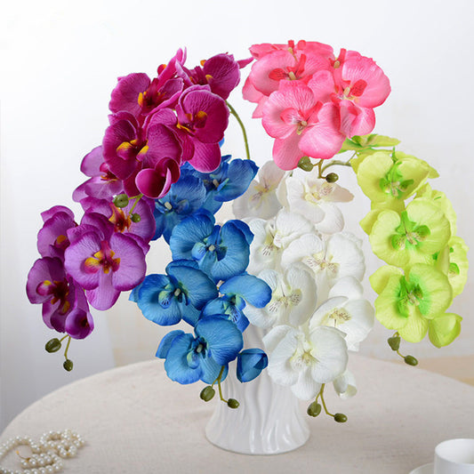 Large 9-head Phalaenopsis Artificial Fake Flower