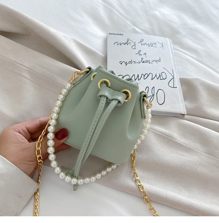 Vintage pearl crossbody bag