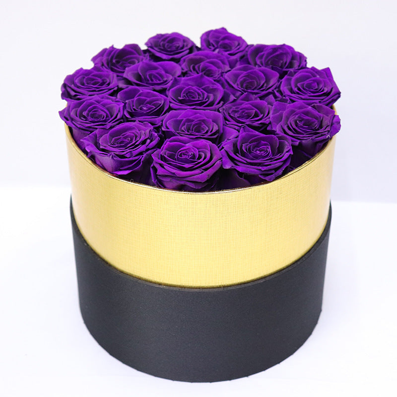 Preserved Flower Rose Hug Bucket Christmas Gift Box