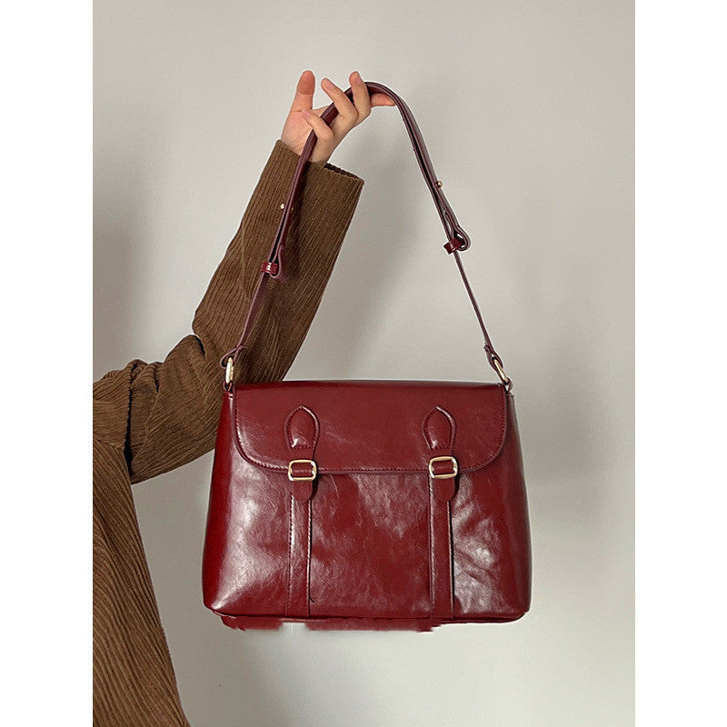 Vintage Wine Red Bag Shoulder Crossbody