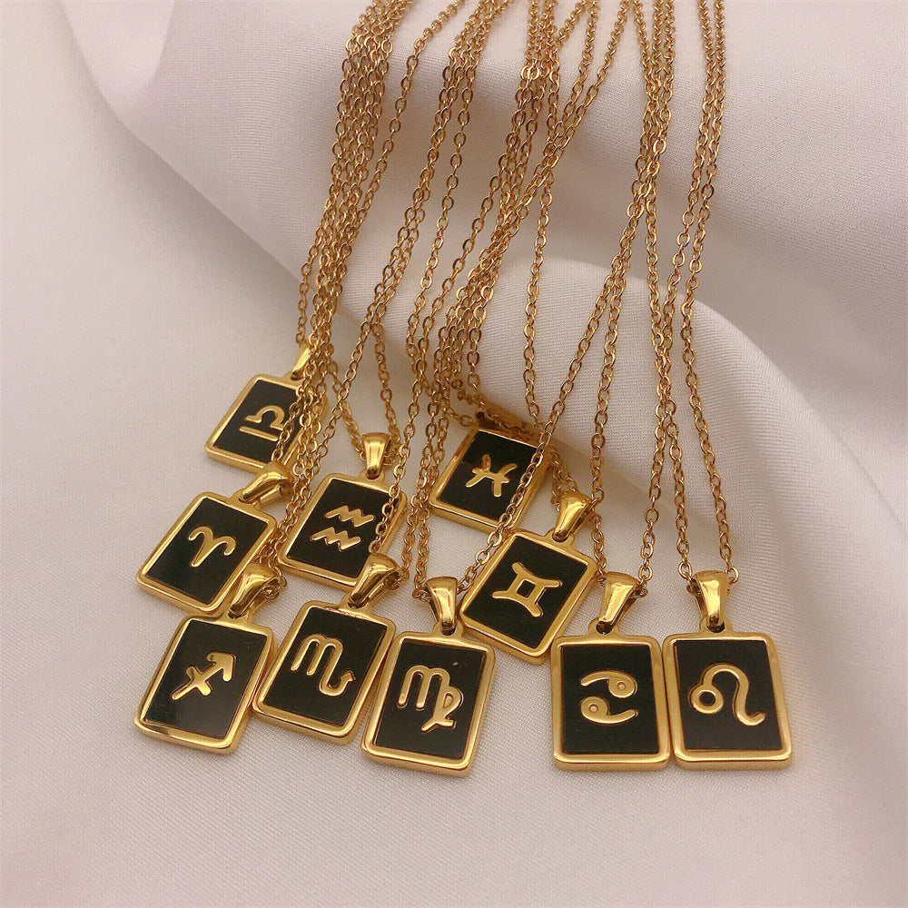 Twelve Constellation Rune Necklace