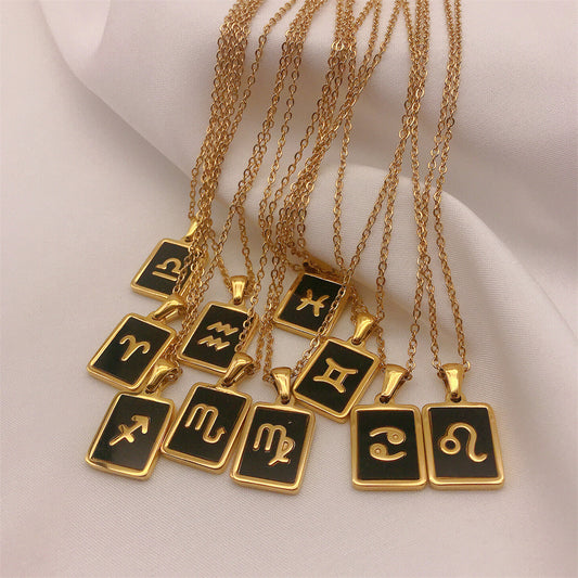 Twelve Constellation Rune Necklace