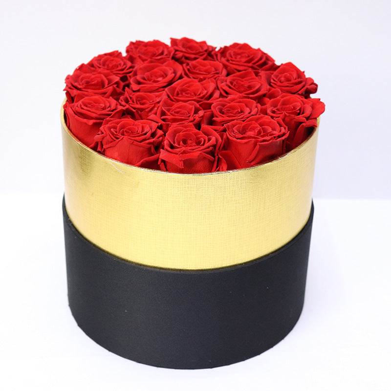 Preserved Flower Rose Hug Bucket Christmas Gift Box