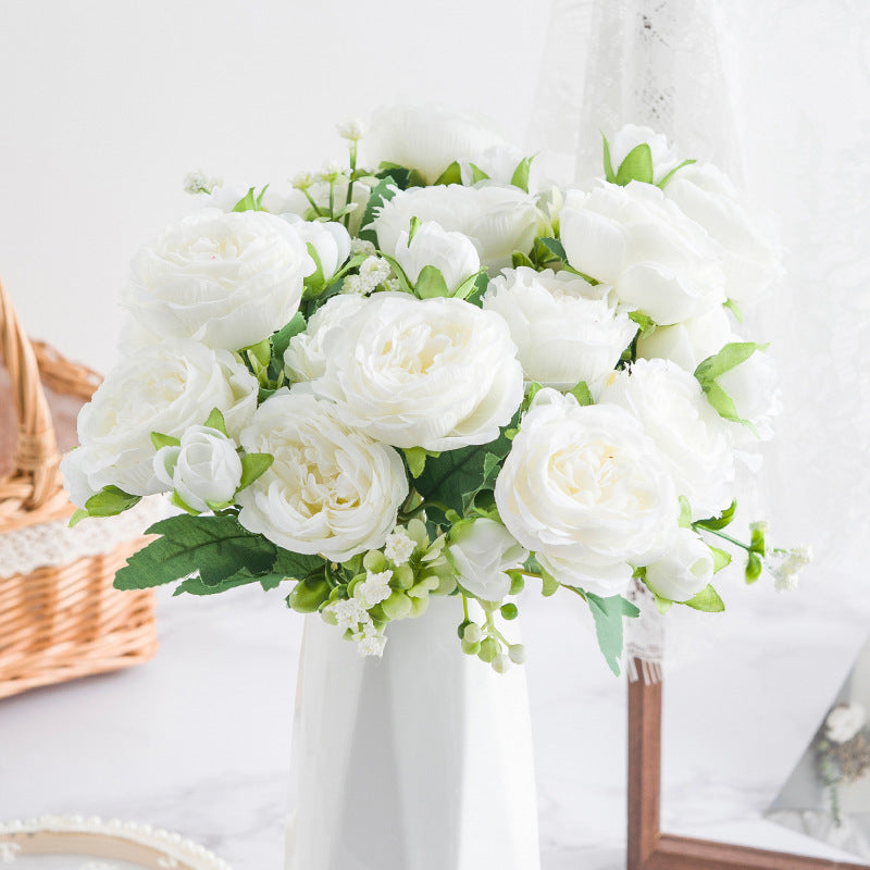 High Quality Peony Home Rose Artificial Flower